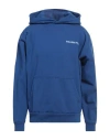 Paura Man Sweatshirt Blue Size M Cotton In Blue