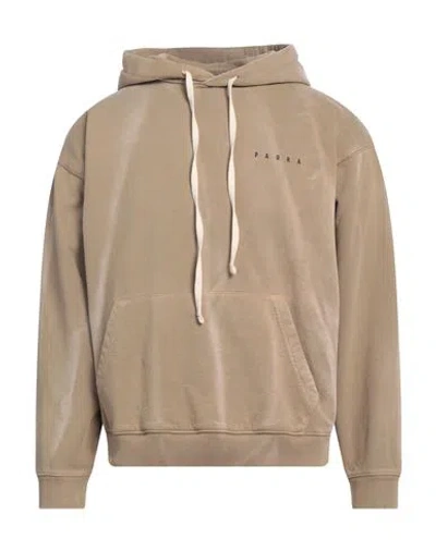 Paura Man Sweatshirt Camel Size L Cotton In Beige