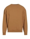 Paura Man Sweatshirt Camel Size L Cotton In Beige