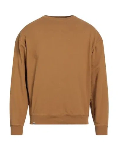 Paura Man Sweatshirt Camel Size L Cotton In Beige