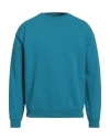 Paura Man Sweatshirt Deep Teal Size Xs Cotton In Green