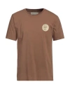 Paura Man T-shirt Brown Size L Cotton