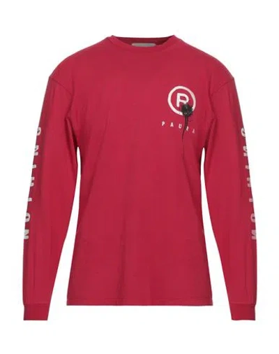 Paura Man T-shirt Red Size L Cotton