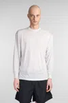 Paura Obi T-shirt In Grey Cotton In Grey