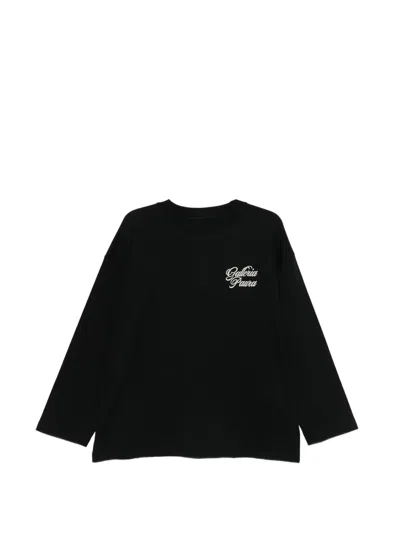 Paura Ollie Long-sleeve T-shirt In Black