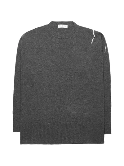 Paura Riccione Thread-detail Sweater In Gray