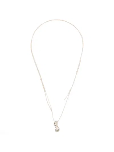 Paura Ring-pendant Cord Necklace In Gold
