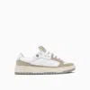 Paura Santha Model 2 Beige Leather Sneakers In White