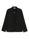 Paura Shin Overshirt With Zip Clothing In Black