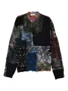 Paura Utopia Patchwork Sweater In Black