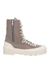 Paura X Superga Ankle Boots In Beige