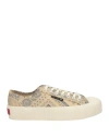 Paura X Superga Woman Sneakers Camel Size 10 Textile Fibers In Beige