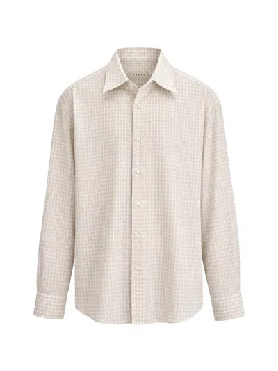 Paura Zerin Checked Cotton Shirt In Neutral