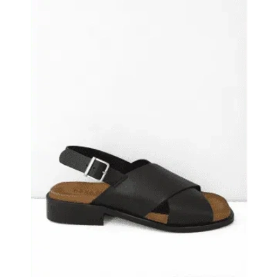 Pavement Carly Cross Sandals Black/tan
