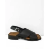 PAVEMENT PAVEMENT CARLY CROSS SANDALS IN BLACK/TAN