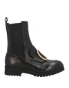 Pavin Woman Ankle Boots Black Size 7 Leather In Black