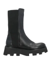 Pavin Woman Ankle Boots Black Size 7.5 Leather In Black