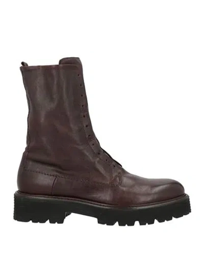 Pavin Woman Ankle Boots Dark Brown Size 11 Leather