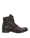 Pavin Woman Ankle Boots Dark Brown Size 7 Leather In Brown