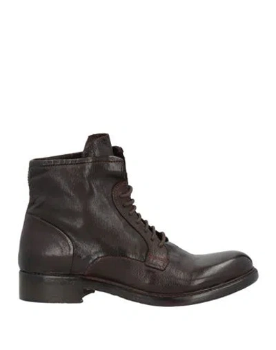 Pavin Woman Ankle Boots Dark Brown Size 7 Leather