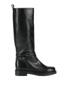 Pavin Woman Boot Black Size 6 Leather In Black