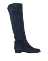 Pavin Woman Boot Navy Size 6 Leather In Blue