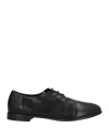 Pavin Woman Lace-up Shoes Black Size 8 Leather In Black