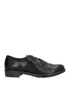Pavin Woman Lace-up Shoes Black Size 8 Leather In Black