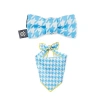 Paw And Tail Paw & Tail Dog Bowtie & Bandana Set In Blue