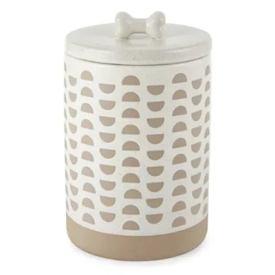Paw And Tail Paw & Tail Pet Treat Jar In White