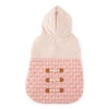 Paw And Tail Paw & Tail Quilted Diamond Hooded Dog Jacket In Pink
