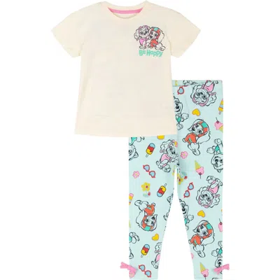 Paw Patrol Kids'  2-piece T-shirt And Leggings Set In Skye Everest Blue