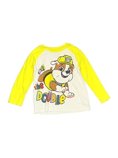 Pre-owned Paw Patrol Kids' 3/4 Sleeve T-shirt In Yellow