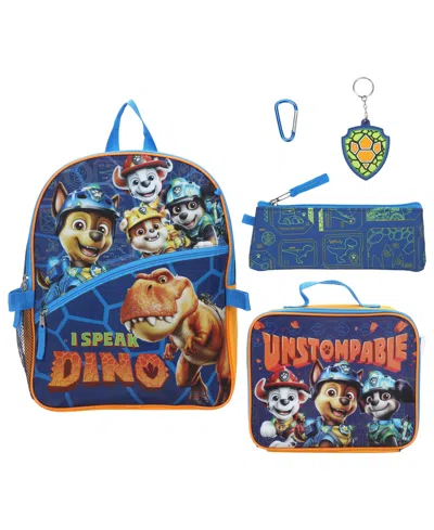 Paw Patrol Kids' Boys' And Girls' Backpack, Lunch Bag, Pencil Case, Key Chain And Caraniber, 5-piece Set In Pink