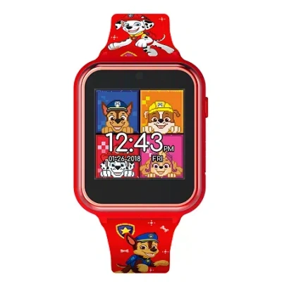 Paw Patrol Kids' Boys Red Smart Watch Paw4275jc In Burgundy