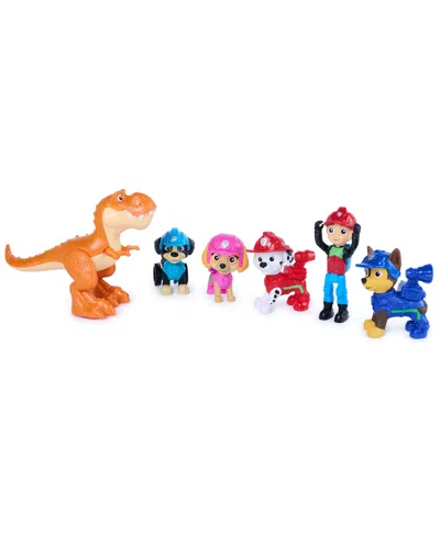 Paw Patrol Dino Adventure 6-pack Action Figures, Ages 3+ In No Color