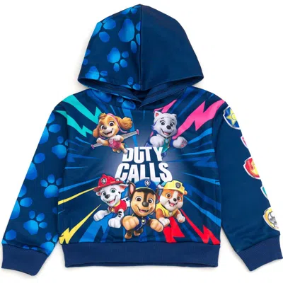 Paw Patrol Kids'  Fleece Hoodie In Navy Multi