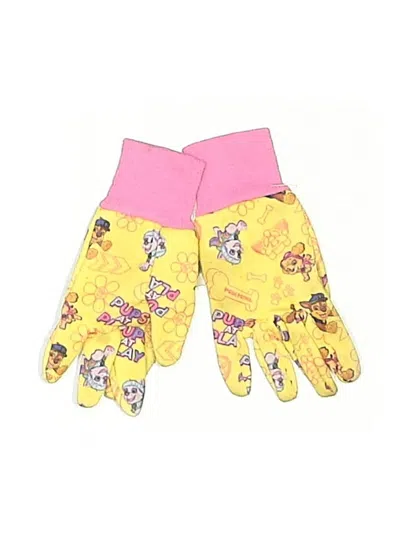 Pre-owned Paw Patrol Kids' Gloves In Yellow