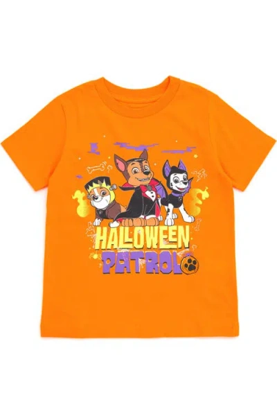 Paw Patrol Kids'  Holiday T-shirt In Vibrant Orange