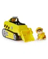 PAW PATROL JUNGLE PUPS, RUBBLE RHINO VEHICLE, TOY TRUCK WITH COLLECTIBLE ACTION FIGURE