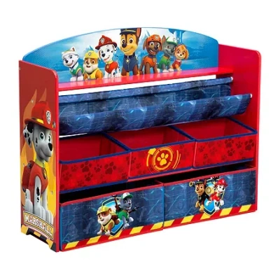 Paw Patrol Kids 5-cubby Toy Organizer In Red