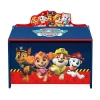 Paw Patrol Kids Deluxe Wooden Toy Box In Blue