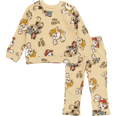 Paw Patrol Babies'  Loungewear 2-piece Sweatshirt And Pants Set In Chase Marshall Beige