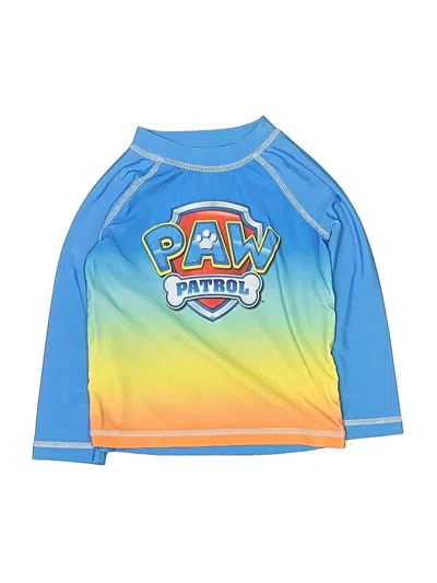 Pre-owned Paw Patrol Kids' Rash Guard In Blue