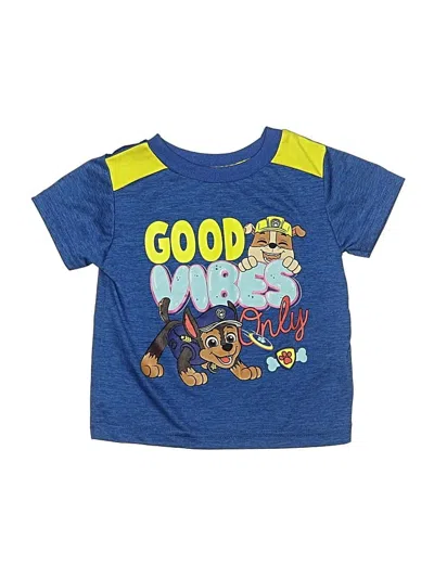 Pre-owned Paw Patrol Kids' Short Sleeve T-shirt In Blue