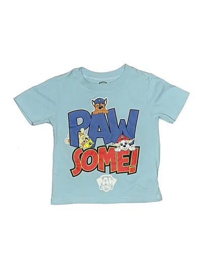 Pre-owned Paw Patrol Kids' Short Sleeve T-shirt In Blue