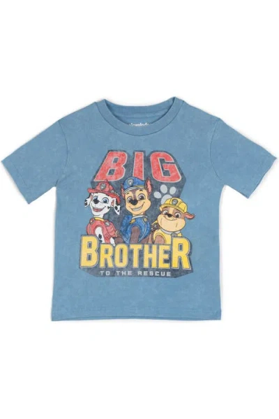 Paw Patrol Kids'  Short Sleeve T-shirt In Blue Mineral Wash