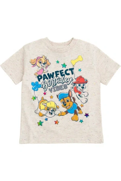 Paw Patrol Kids'  Short Sleeve T-shirt In Oatmeal Heather