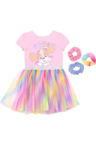 Paw Patrol Kids'  Skye Tutu Dress And Scrunchie Set In Pink Skye