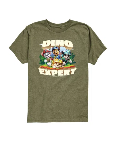 Paw Patrol Babies' The Movie Dino Expert Pups Toddler Boys' 2t-5t Short-sleeve Graphic T-shirt In Black
